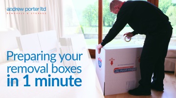 Preparing your removal boxes in one minute
